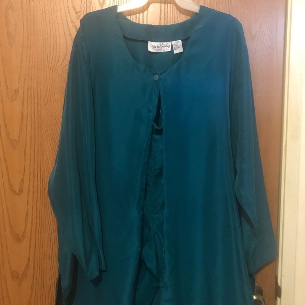 Two piece silk set